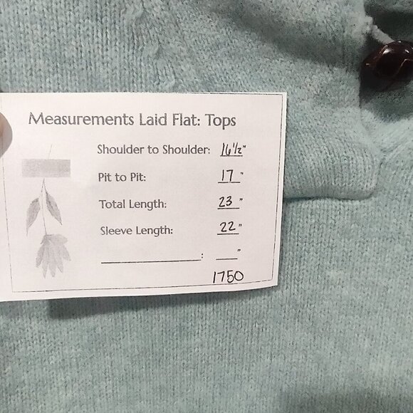 Brooks Brothers Lambs Wool Blue Sweater Size Large - Picture 6 of 6